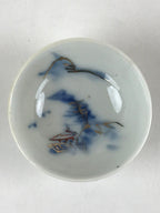 Japanese Porcelain Sake Cup Mountain Scenery Guinomi Ochoko Sakazuki White G68