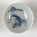 Japanese Porcelain Sake Cup Mountain Scenery Guinomi Ochoko Sakazuki White G68