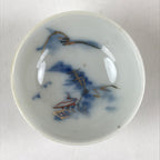 Japanese Porcelain Sake Cup Mountain Scenery Guinomi Ochoko Sakazuki White G68