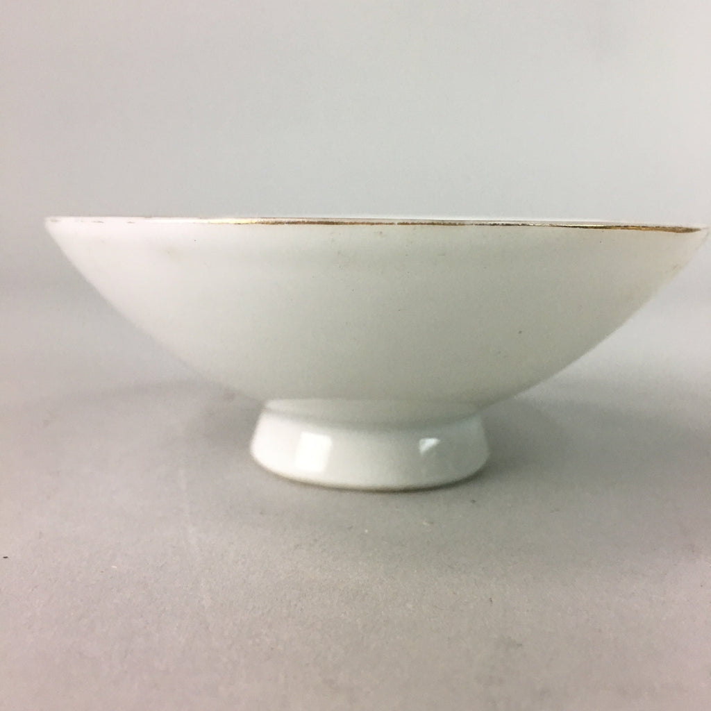 Japanese Porcelain Sake Cup Vtg Army Guinomi Sakazuki Heitai hai Gunpai GU453