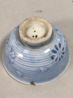 Japanese Porcelain Sake Cup Vtg Army Guinomi Sakazuki Heitai hai Gunpai GU820
