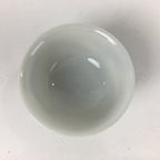 Japanese Porcelain Sake Cup Vtg Blue Design White Guinomi Ochoko G28