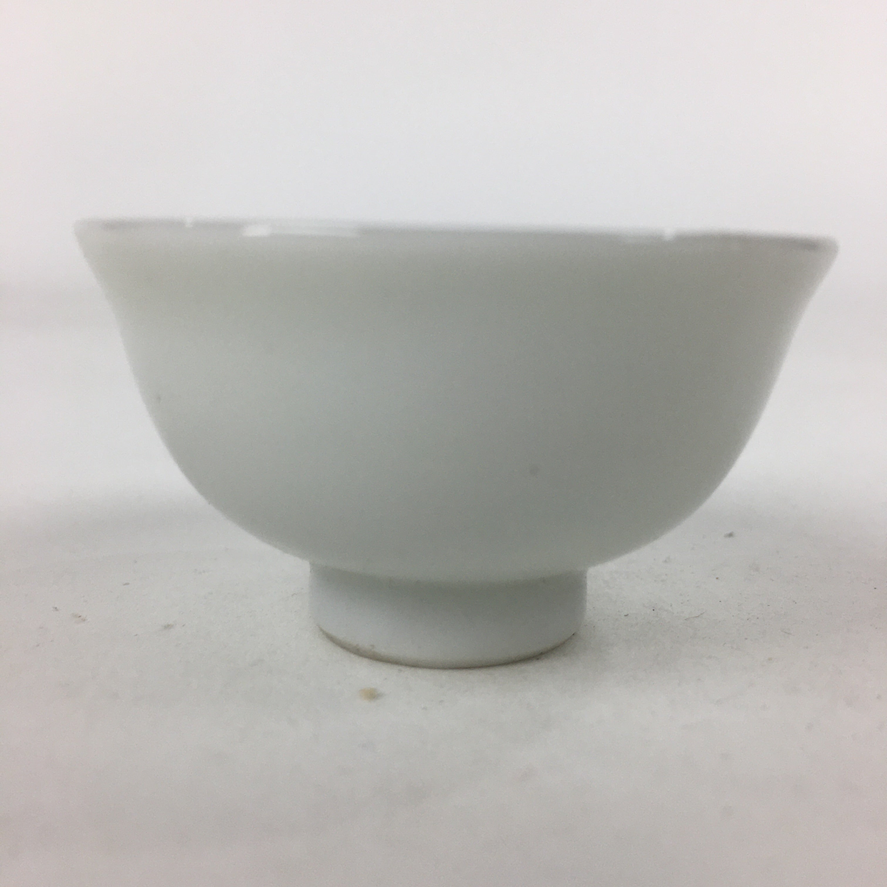 Japanese Porcelain Sake Cup Vtg Blue Kanji Guinomi Ochoko Sakazuki G36