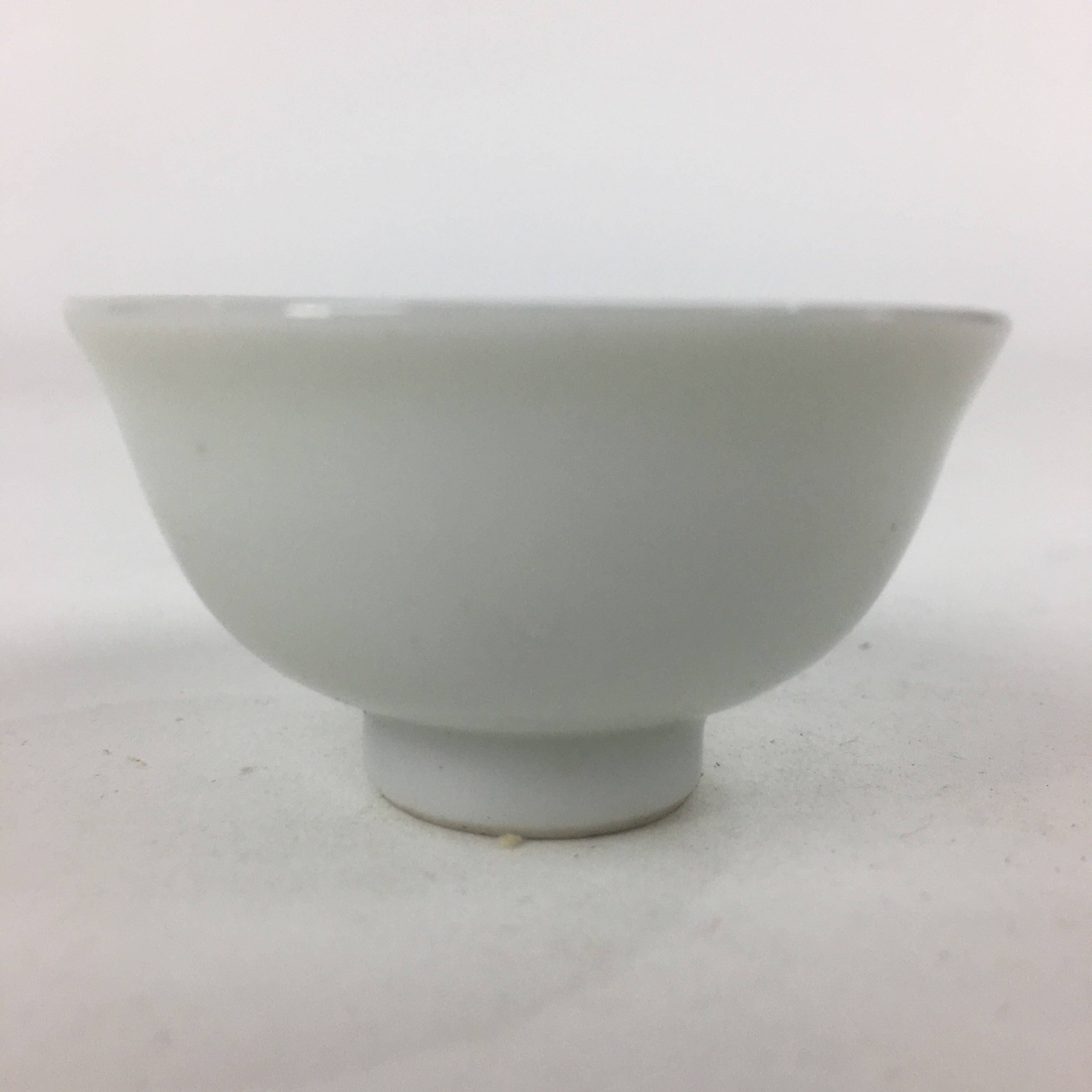 Japanese Porcelain Sake Cup Vtg Blue Kanji Guinomi Ochoko Sakazuki G36