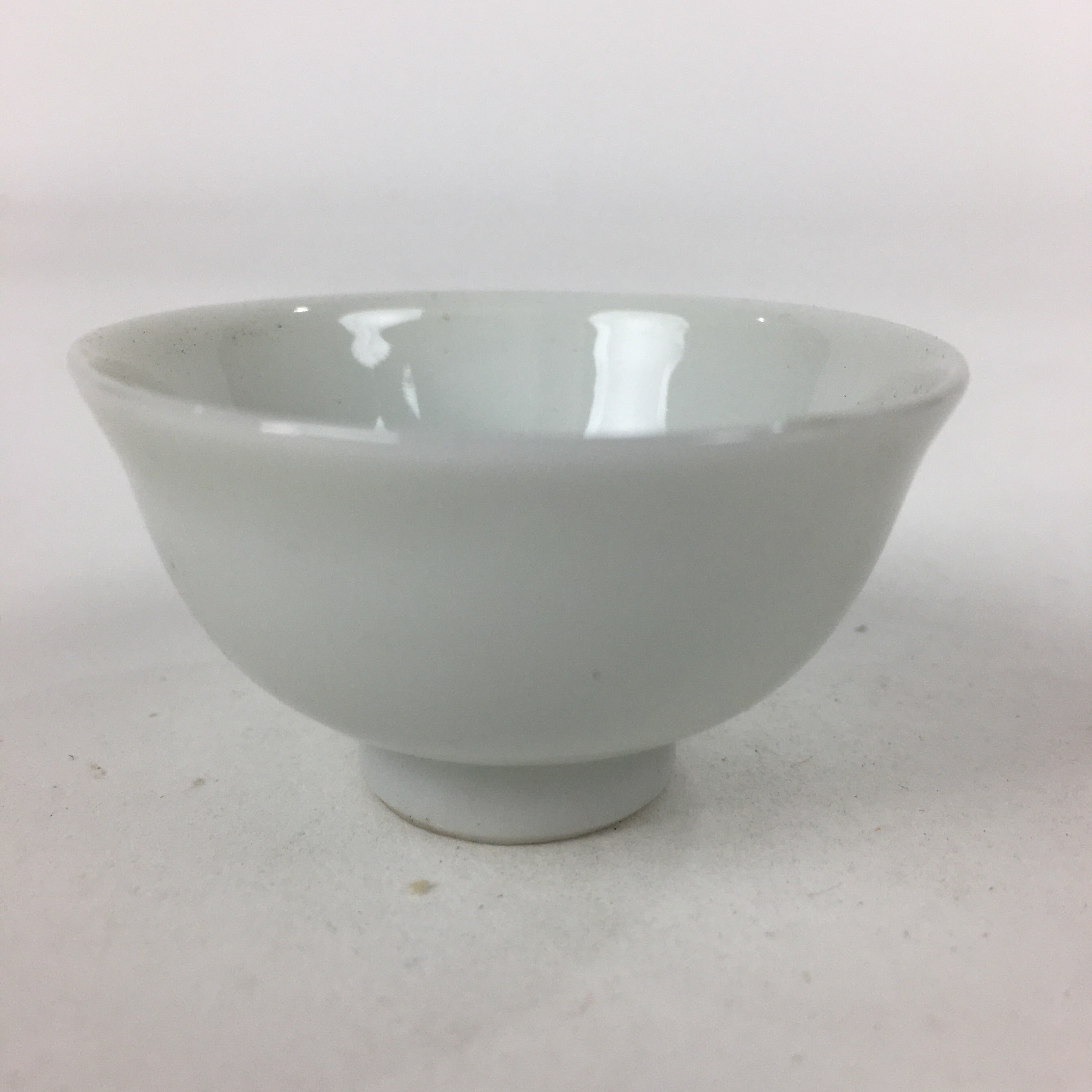 Japanese Porcelain Sake Cup Vtg Blue Kanji Guinomi Ochoko Sakazuki G36
