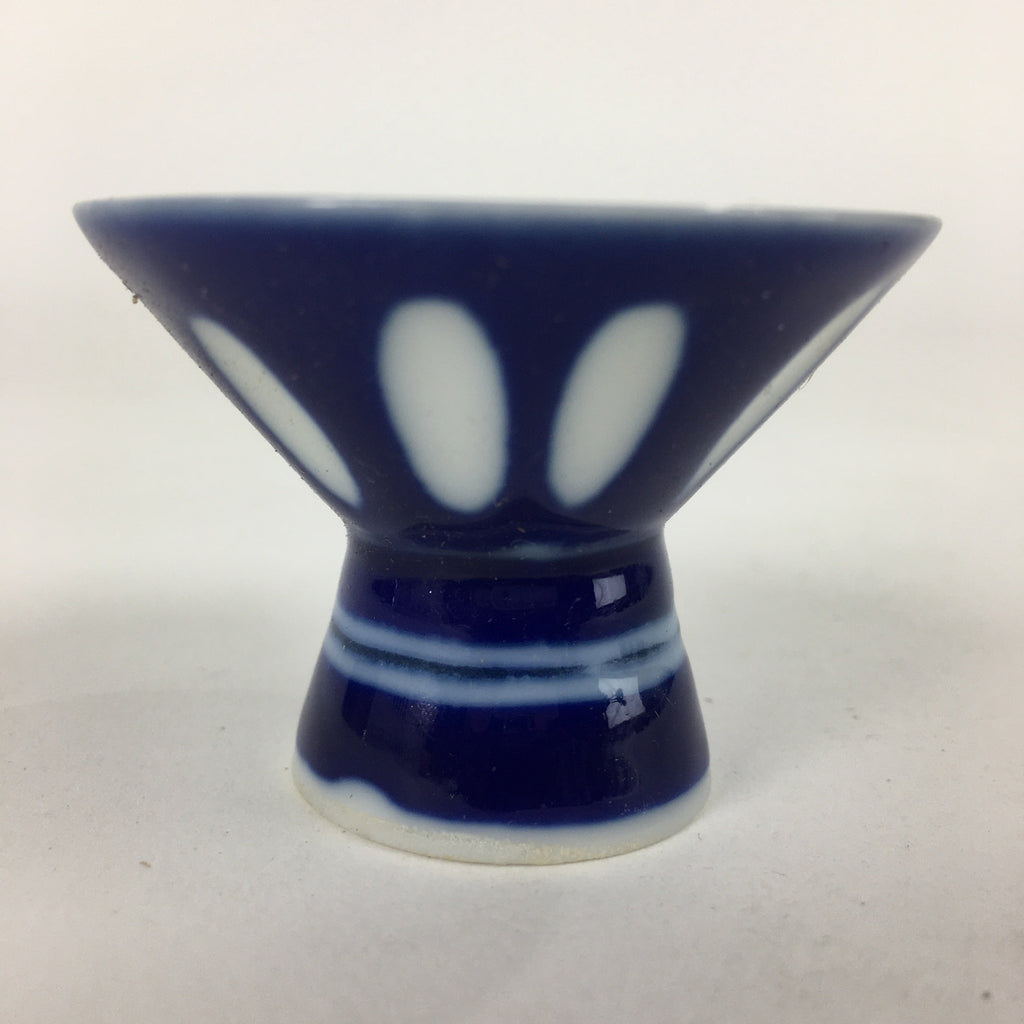 Japanese Porcelain Sake Cup Vtg Blue Kohai Guinomi Ochoko Sakazuki G41