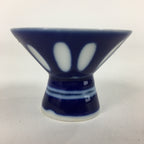 Japanese Porcelain Sake Cup Vtg Blue Kohai Guinomi Ochoko Sakazuki G41