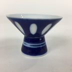 Japanese Porcelain Sake Cup Vtg Blue Kohai Guinomi Ochoko Sakazuki G41