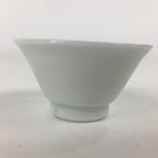 Japanese Porcelain Sake Cup Vtg Blue Red Cross White Guinomi Ochoko G30