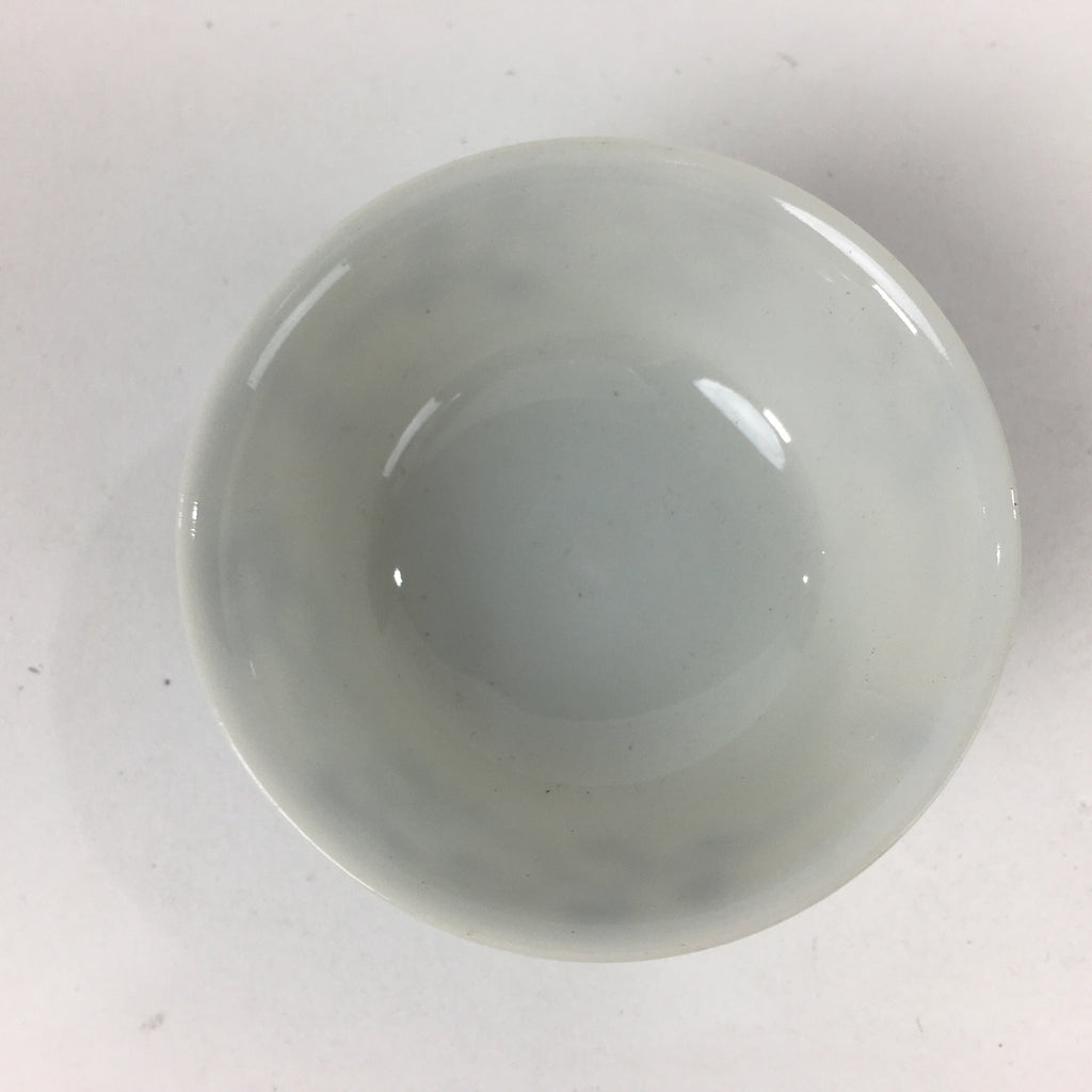 Japanese Porcelain Sake Cup Vtg Blue Sometsuke Design Guinomi Ochoko G17