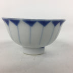 Japanese Porcelain Sake Cup Vtg Blue Sometsuke White Guinomi Ochoko G29