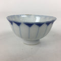 Japanese Porcelain Sake Cup Vtg Blue Sometsuke White Guinomi Ochoko G29