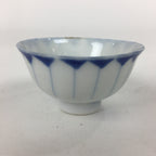 Japanese Porcelain Sake Cup Vtg Blue Sometsuke White Guinomi Ochoko G29