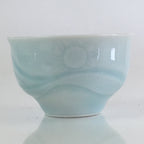 Japanese Porcelain Sake Cup Vtg Boxed Japanese Army Ochiko Guinomi PX626