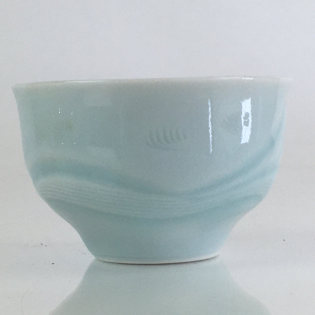 Japanese Porcelain Sake Cup Vtg Boxed Japanese Army Ochiko Guinomi PX626