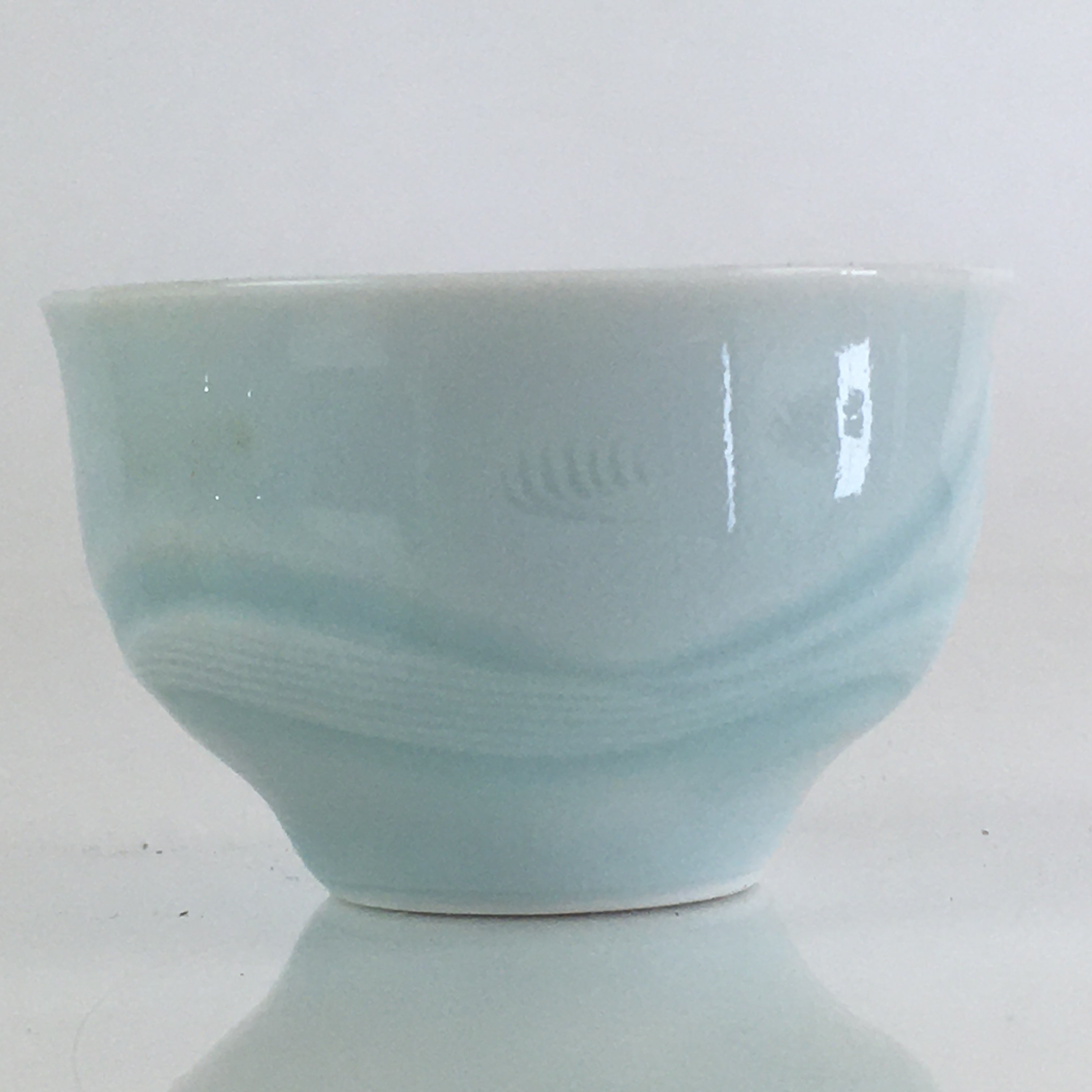 Japanese Porcelain Sake Cup Vtg Boxed Japanese Army Ochiko Guinomi PX626