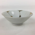 Japanese Porcelain Sake Cup Vtg Golden Chrysanthemum Sakazuki Ochoko G20
