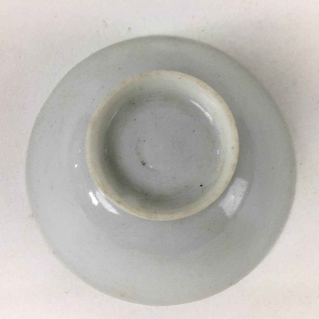 Japanese Porcelain Sake Cup Vtg Golden Chrysanthemum Sakazuki Ochoko G20