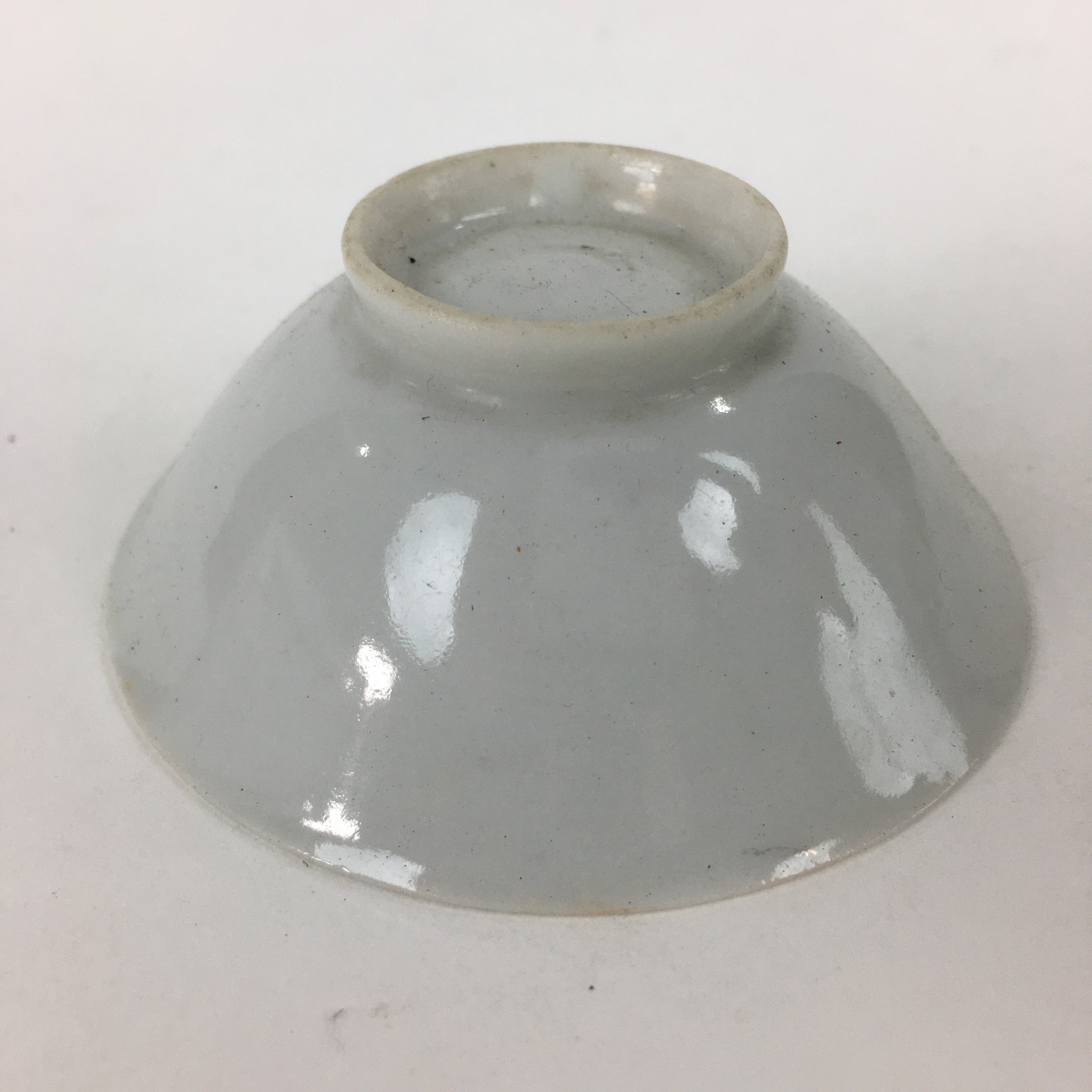 Japanese Porcelain Sake Cup Vtg Golden Chrysanthemum Sakazuki Ochoko G20