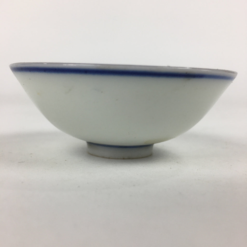 Japanese Porcelain Sake Cup Vtg Golden Chrysanthemum Sakazuki Ochoko G34