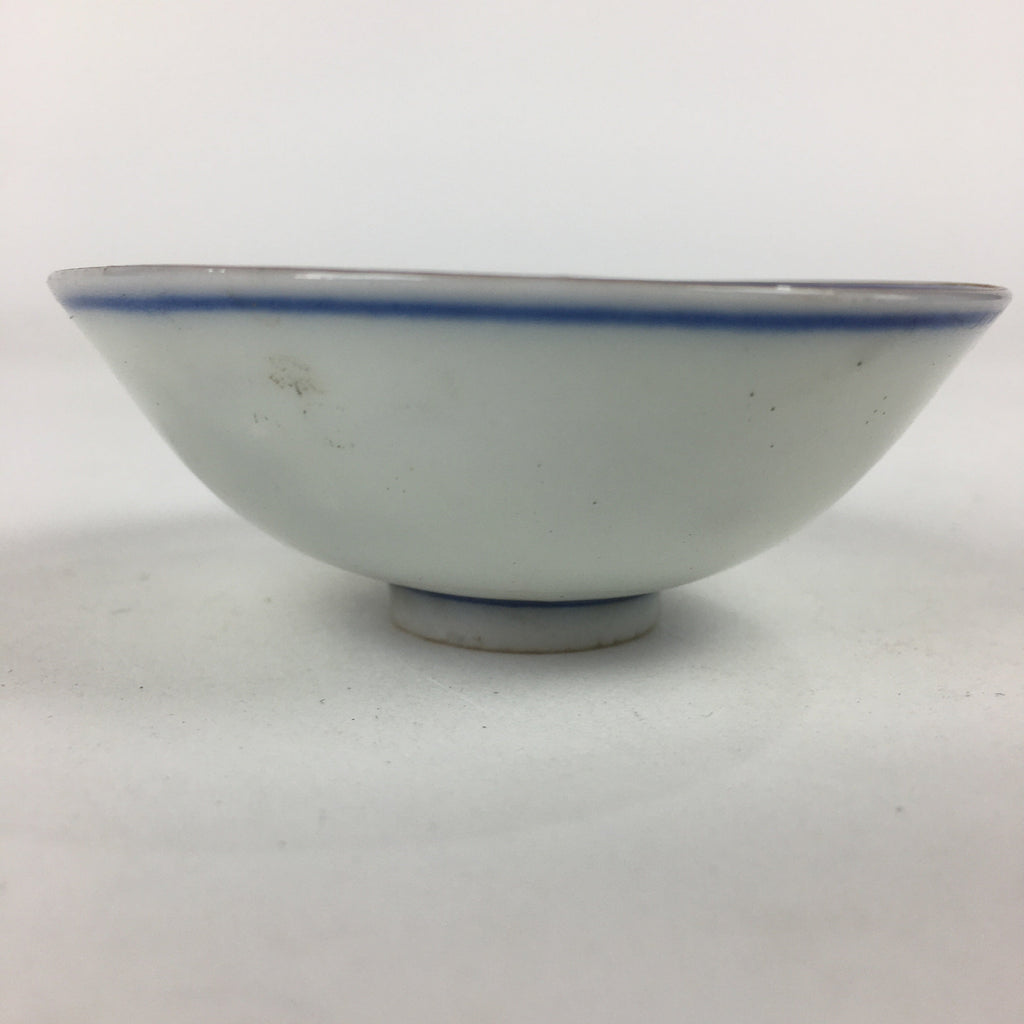 Japanese Porcelain Sake Cup Vtg Golden Chrysanthemum Sakazuki Ochoko G34
