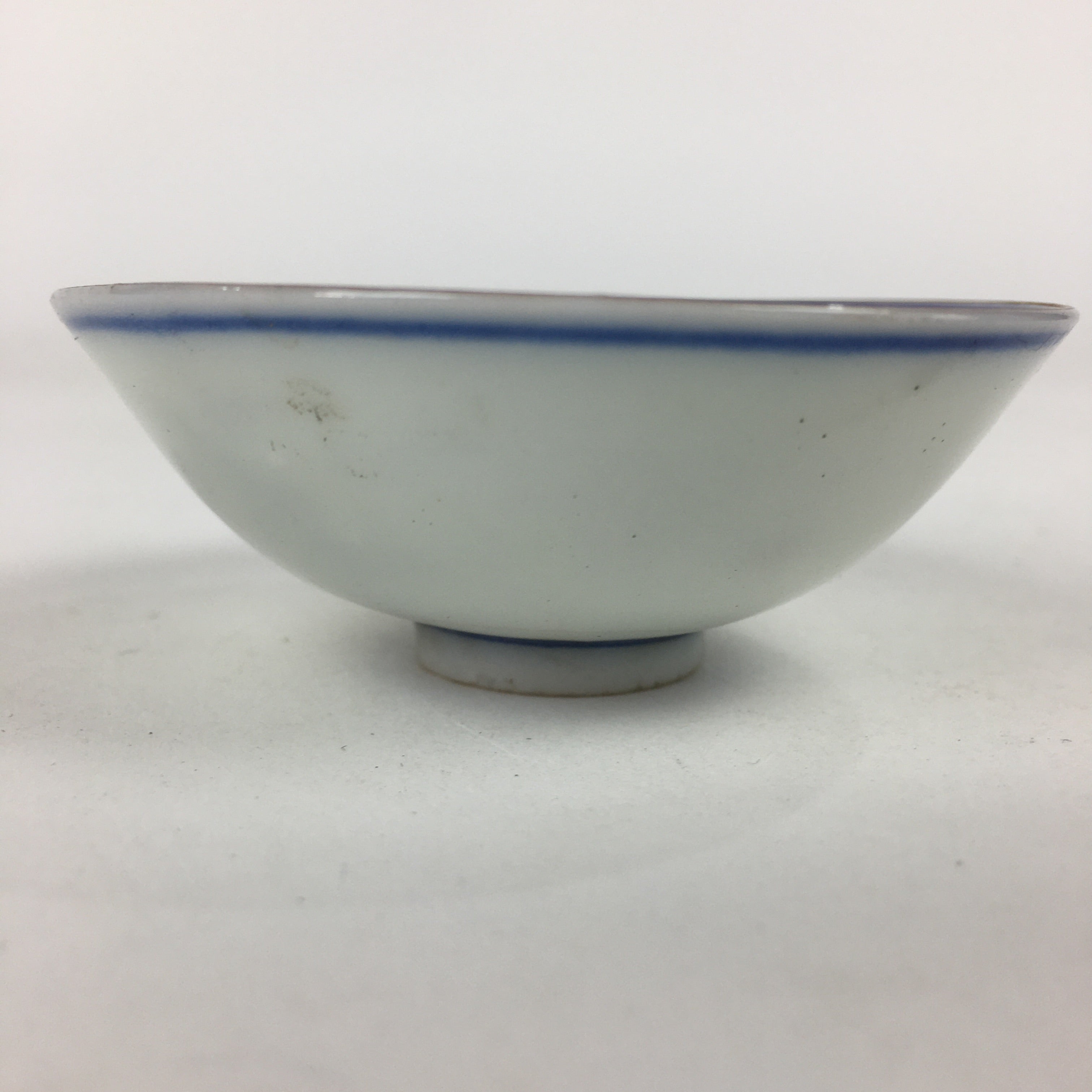 Japanese Porcelain Sake Cup Vtg Golden Chrysanthemum Sakazuki Ochoko G34
