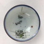 Japanese Porcelain Sake Cup Vtg Golden Chrysanthemum Sakazuki Ochoko G34