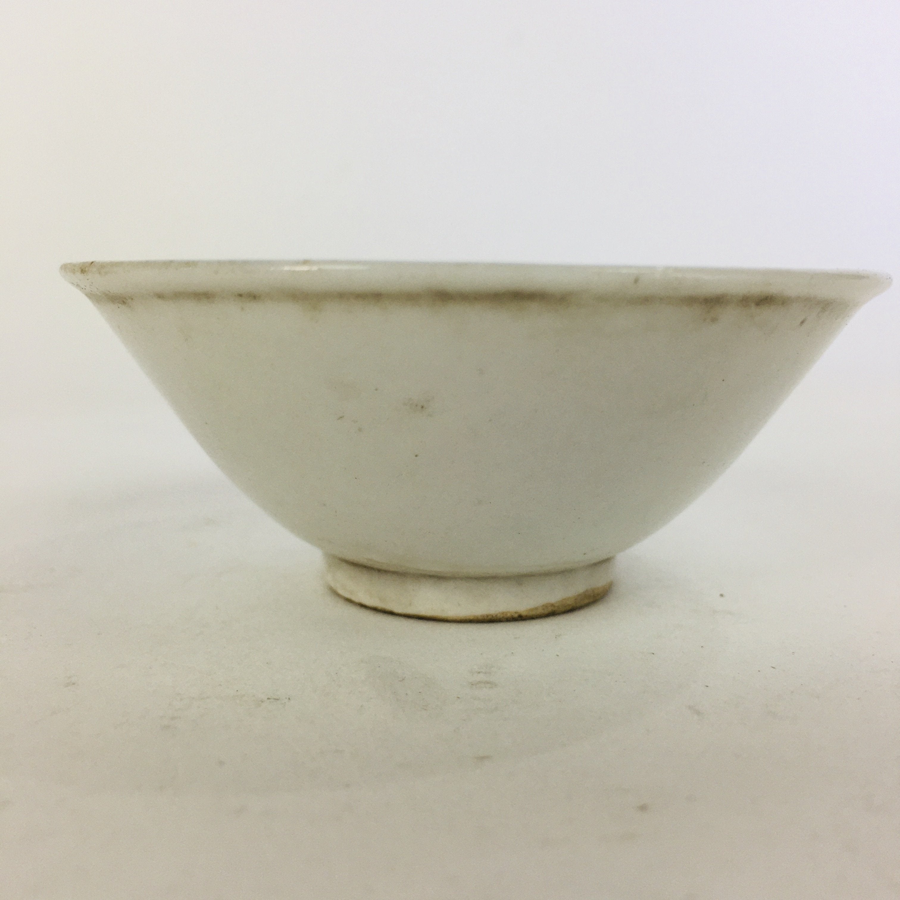 Japanese Porcelain Sake Cup Vtg Guinomi Ochoko Blue White Plum Blossom GU963