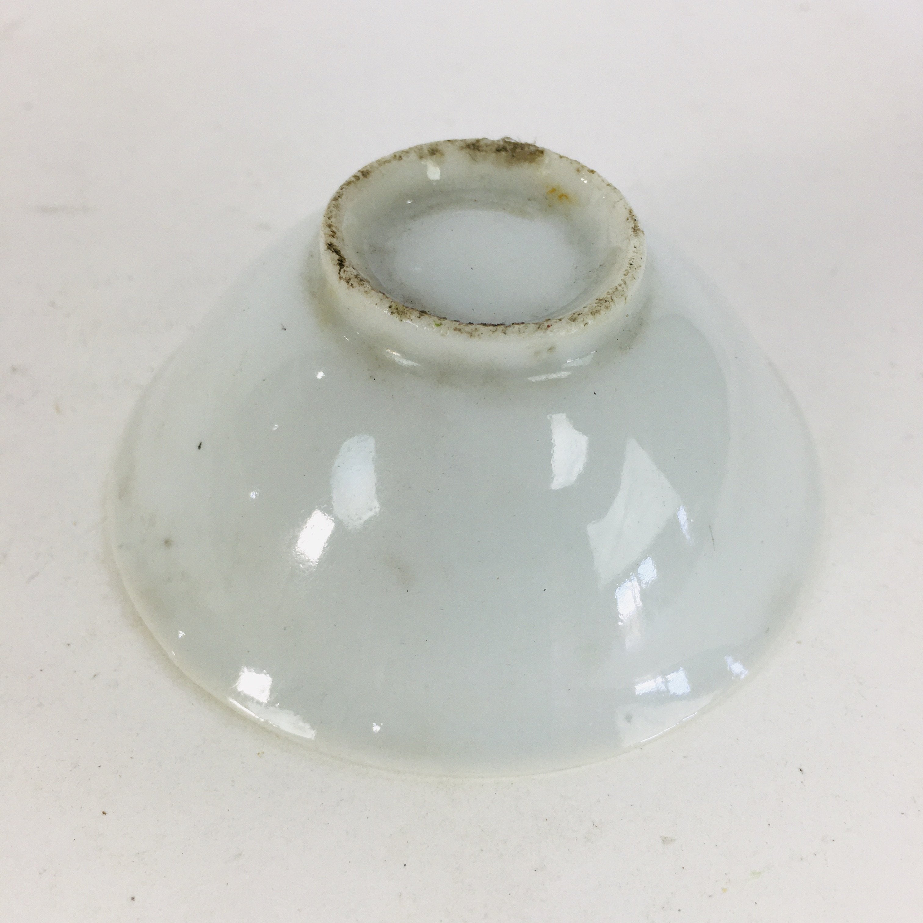 Japanese Porcelain Sake Cup Vtg Guinomi Ochoko Crane Turtle Pine Design GU950