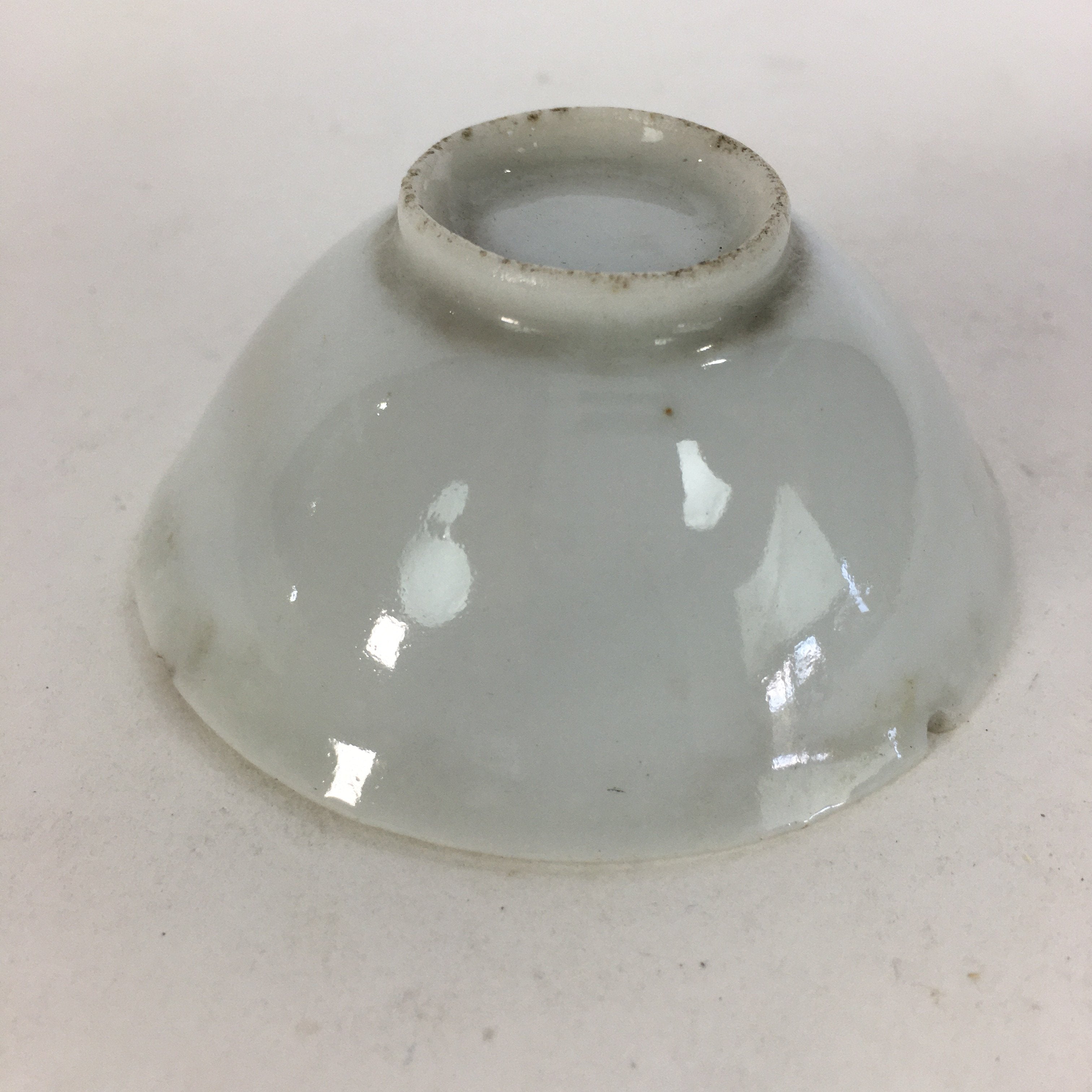Japanese Porcelain Sake Cup Vtg Guinomi Ochoko Crane Turtle Pine Design GU955