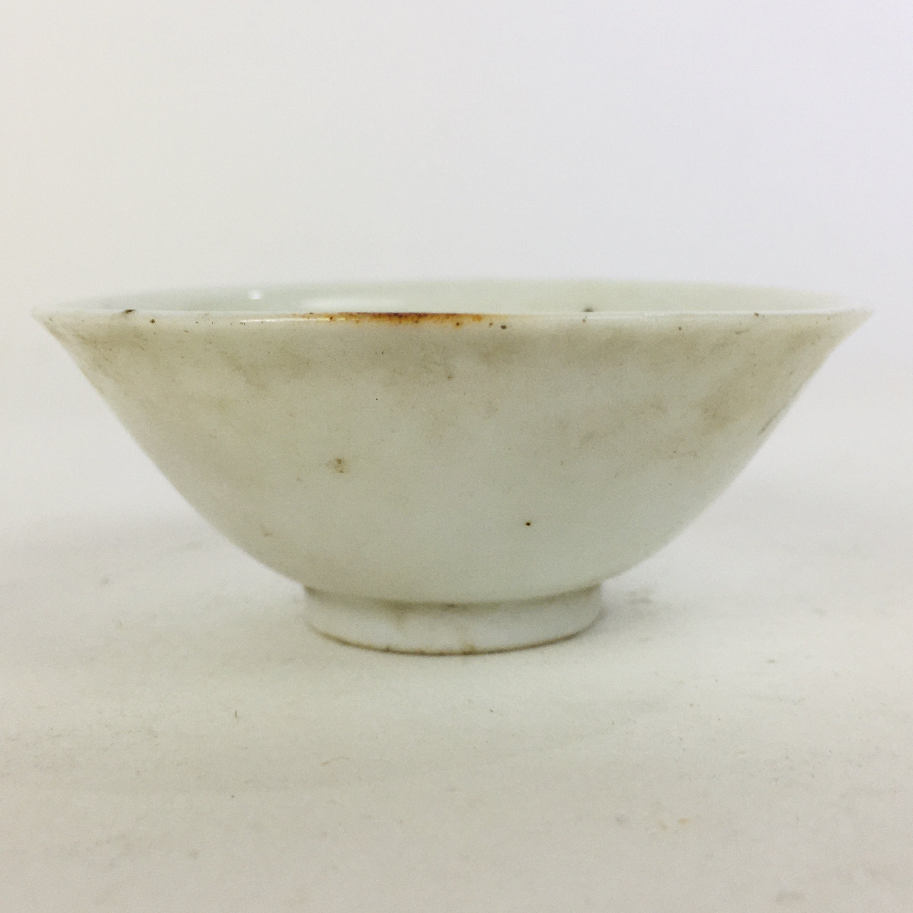 Japanese Porcelain Sake Cup Vtg Guinomi Ochoko Crane Turtle Pine Design GU958