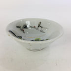 Japanese Porcelain Sake Cup Vtg Guinomi Ochoko Crane Turtle Pine Design GU964