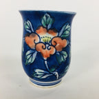 Japanese Porcelain Sake Cup Vtg Guinomi Ochoko Sometsuke Blue Flower GU922