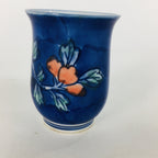 Japanese Porcelain Sake Cup Vtg Guinomi Ochoko Sometsuke Blue Flower GU922