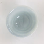 Japanese Porcelain Sake Cup Vtg Guinomi Ochoko Sometsuke Blue Stripes GU923