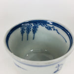 Japanese Porcelain Sake Cup Vtg Guinomi Ochoko Sometsuke Blue White GU912