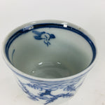 Japanese Porcelain Sake Cup Vtg Guinomi Ochoko Sometsuke Blue White GU912