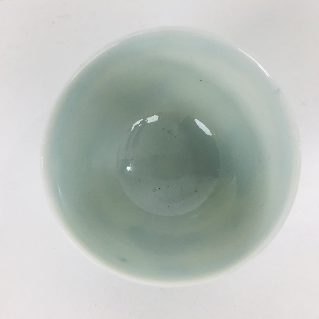 Japanese Porcelain Sake Cup Vtg Guinomi Ochoko Sometsuke Blue White GU921