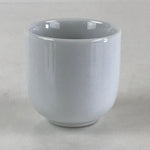 Japanese Porcelain Sake Cup Vtg Guinomi Ochoko White Buddhist Altar Offering Cup