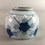 Japanese Porcelain Sake Cup Vtg Guinomi Sakazuki Blue White Sometsuke GU665