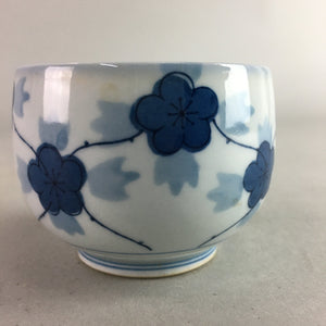 Japanese Porcelain Sake Cup Vtg Guinomi Sakazuki Blue White Sometsuke GU665