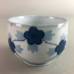 Japanese Porcelain Sake Cup Vtg Guinomi Sakazuki Blue White Sometsuke GU665