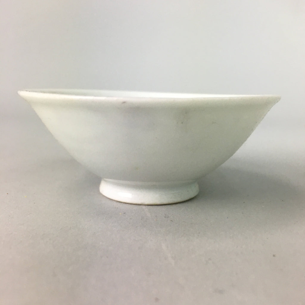 Japanese Porcelain Sake Cup Vtg Guinomi Sakazuki Folding Fan Design GU450