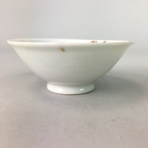 Japanese Porcelain Sake Cup Vtg Guinomi Sakazuki Folding Fan Design GU450