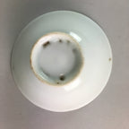 Japanese Porcelain Sake Cup Vtg Guinomi Sakazuki Folding Fan Design GU450
