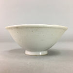 Japanese Porcelain Sake Cup Vtg Guinomi Sakazuki Folding Fan Design GU617
