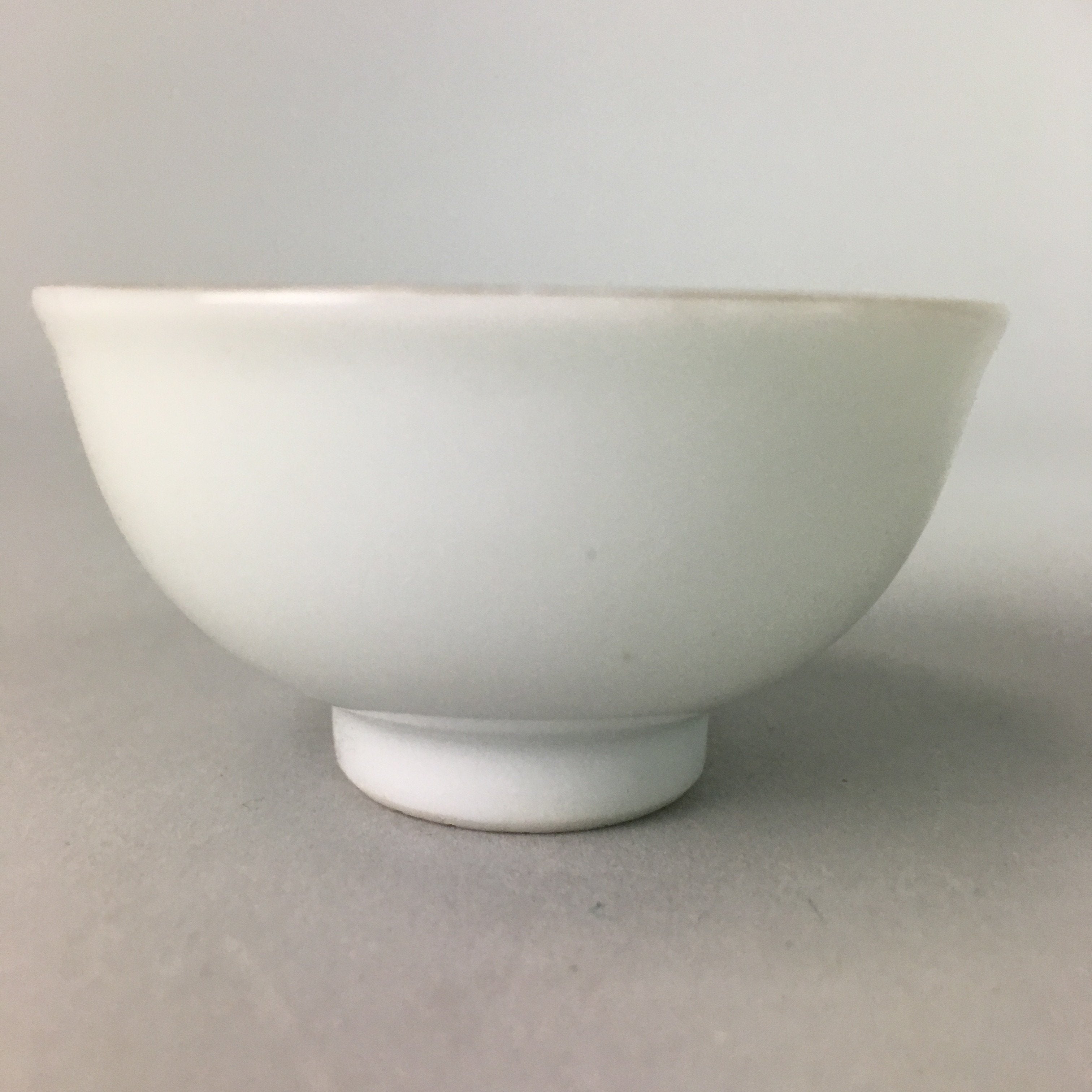 Japanese Porcelain Sake Cup Vtg Guinomi Sakazuki Folding Fan Kanji Design GU441