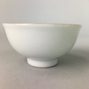 Japanese Porcelain Sake Cup Vtg Guinomi Sakazuki Folding Fan Kanji Design GU441