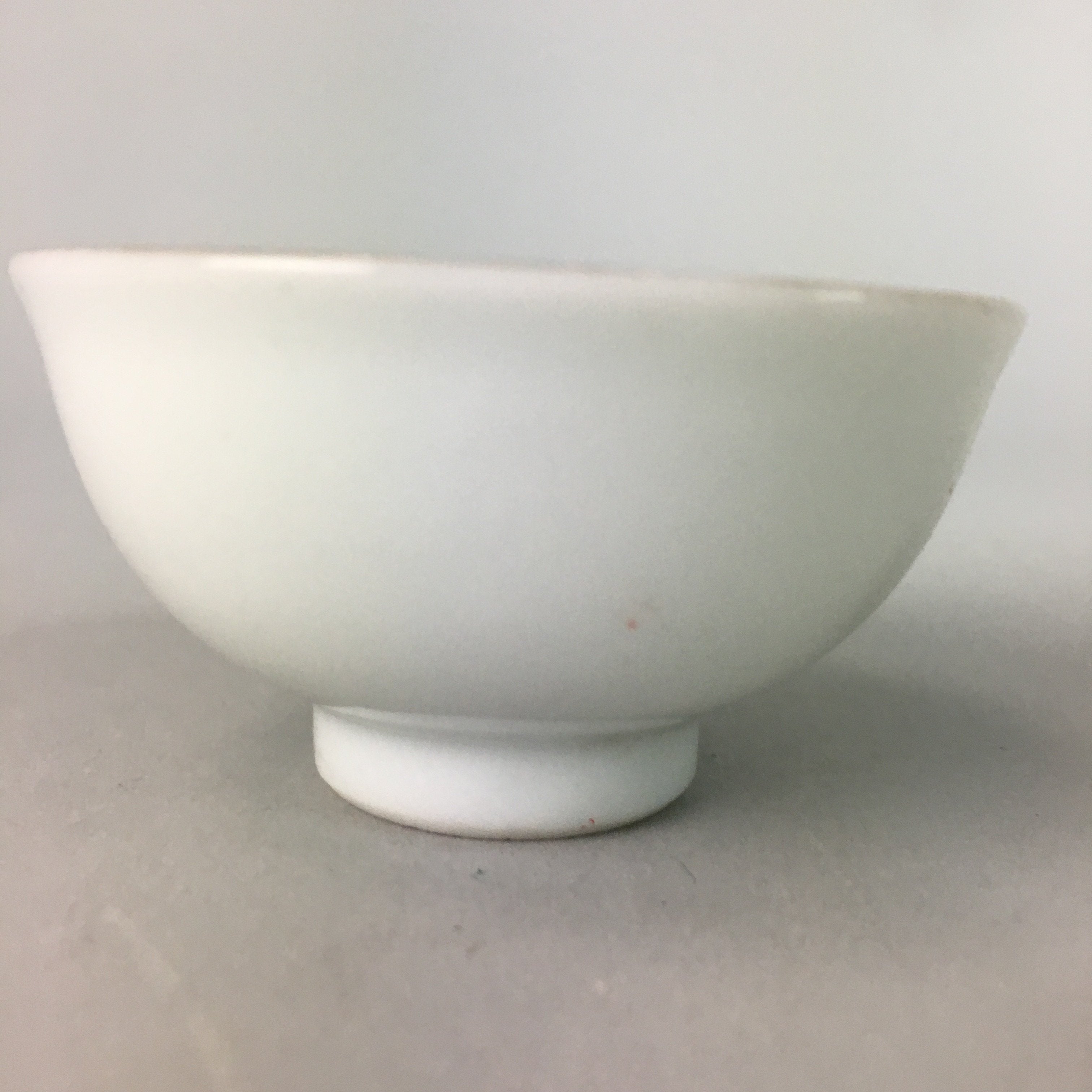 Japanese Porcelain Sake Cup Vtg Guinomi Sakazuki Folding Fan Kanji Design GU441