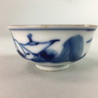 Japanese Porcelain Sake Cup Vtg Guinomi Sakazuki Sometsuke Gold Color GU433